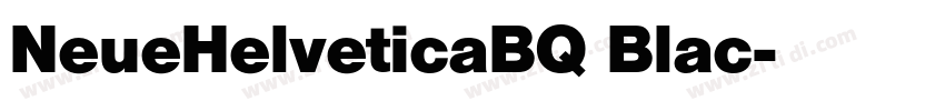 NeueHelveticaBQ Blac字体转换